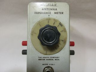 1950 ' s HEATHKIT Antenna Impedance Meter,  Model AM - 1,  0 - 150 MHz,  1 - 600 Ohms 2