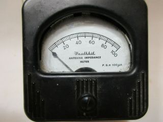 1950 ' s HEATHKIT Antenna Impedance Meter,  Model AM - 1,  0 - 150 MHz,  1 - 600 Ohms 3