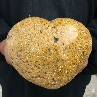 4.  64lb Natural Jasper Crystal Heart,  Quartz Stone Specimen Healing Wwt1577