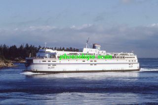 1 Slide Of Canadian - Flag Bc Ferries 1963 - Built Ferry Queen Of Esquimalt