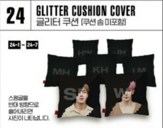 Monsta X We Are Here World Tour Wonho Glitter Cushion Cover Kpop