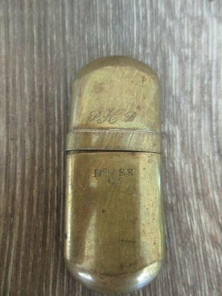 Wwii Trench Lighter Vintage Brass No.  5 Rare