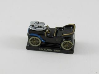 Vintage 1964 Amico Packard 1903 Automobile Desktop Lighter : Hand Painted Accent