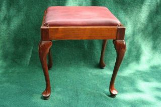 Singer Sewing Machine Queen Anne Stool Chair Seat Walnut