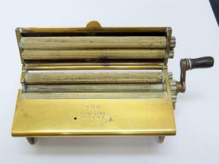 Vintage Concinnum Tabletop Cigarette Rolling Machine Brass Crank Model Evans Cos