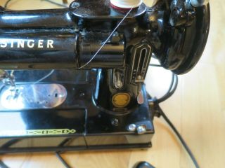 Featherweight Singer Sewing Machine 222K w Case and Attachments Canada 5