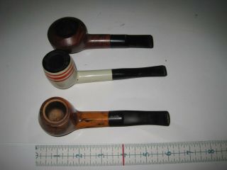3 Vintage Smoking Tabacco Pipes Junior Scoop Hilson Fantasia The Pipe