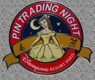 Belle Pin Trading Night Pin - Disney Dlp Le 400 - Paris