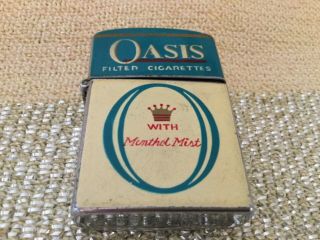 Continental Lighter Advertising Oasis Filter Cigarettes Colors