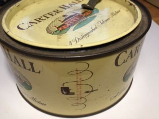 Antique/Vintage CARTER HALL Distinguished Mixture TOBACCO TIN with Opener 4