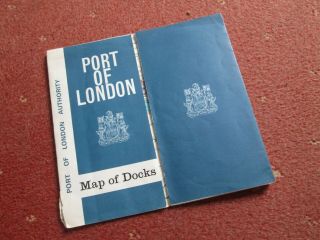 Port of London Authority (PLA) - Vintage Map of Docks i.  e.  Before Redevelopment 2