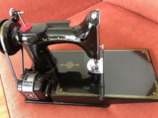Singer Featherweight 221 Sewing Machine 1949 Serviced Read 4