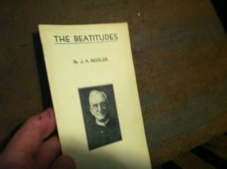 Vintage Booklet Book The Beatitudes J A Ressler 1936 5may19