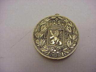 Unusual Continental Round Cigarette Lighter Made In Japan Ornate Embossing