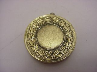Unusual Continental Round Cigarette Lighter Made In Japan Ornate Embossing 2