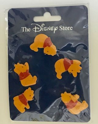 Very Rare Japan Disney Store Pin 5298 Jds Tumbling Pooh Set