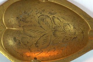 Brass Metal Fish Shape Ashtray Vintage Collectables Retro 3