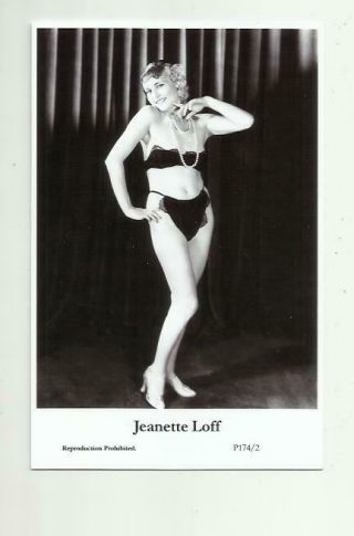 (n496) Jeanette Loff Swiftsure (p174/2) Photo Postcard Film Star Pin Up