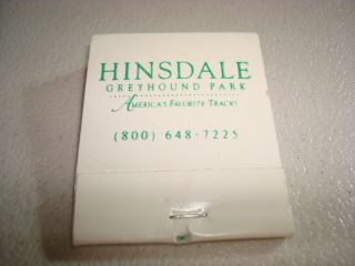 Rare Vintage Matches Hinsdale Greyhound Park America 