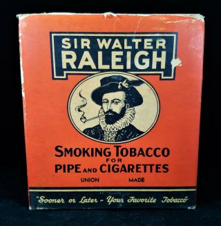 Large Display / Box For 12 Sir Walter Raleigh Tobacco Pocket Tins