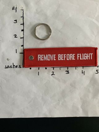 Remove Before Flight Style Airline keyring - Swissair 2