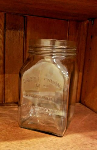 Vintage Dazey Butter Churn No.  20 St Louis Mo Patented Feb.  14,  1922 - Jar Only