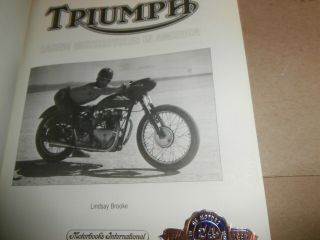RACING HISTORY TRIUMPH MOTORCYCLES IN AMERICA BOOK LINDSAY BROOKE GENE ROMERO 3