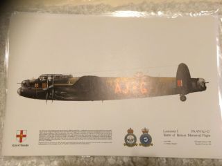 Squadron Print No 42a Lancaster I Battle Of Britain Memorial Flight