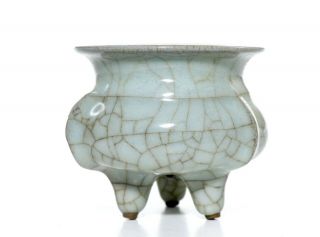 A Chinese Guan - Type Porcelain Burner