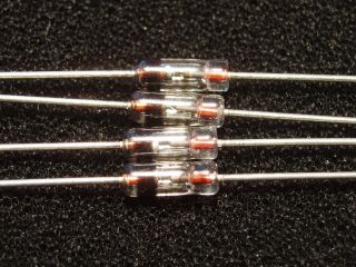 Qty 4: Germanium Diode Point Contact Crystal Radio Detector Gold Bonded ITT 2