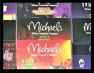 17 Michaels Lemax Spooky Town Catalogs,  Years 2002 through 2018,  Halloween 2