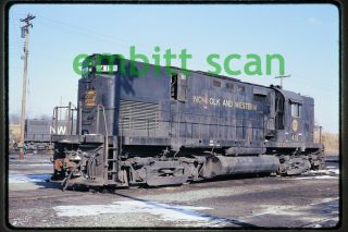 Slide,  N&w Norfolk & Western Alco C420 415 At Brewster Oh,  1973