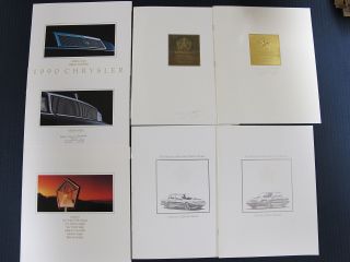1990 1991 1993 Chrysler Lebaron Convertible Fifth Avenue.  Dealer Sales Brochure