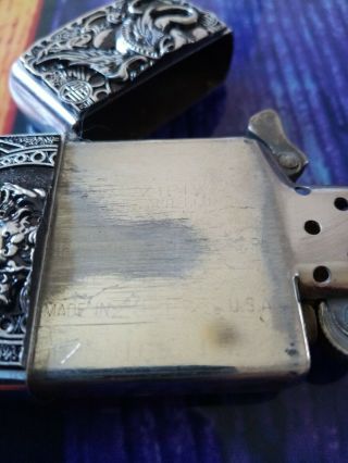 Silver devil dragon zippo from 1989 fully comes with insert 4