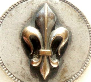 French Noble Fleur - De - Lis & Saint Joan Of Arc - Rare & Antique Medal