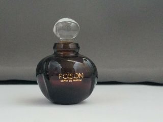 Vintage Miniature Christian Dior Paris Poison Espirit De Parfum Bottle