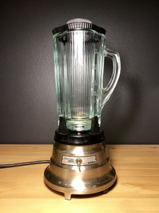 Vintage Waring Kitchen Classics Blender Model 19bl49 Cloverleaf Glass 2 Speed