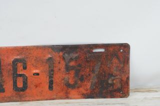 Antique 1928 Wisconsin License Plate D46 - 157 2