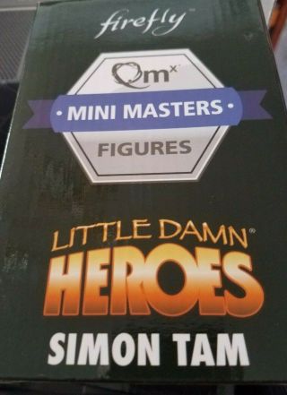 Firefly Simon Tam Qmx Little Damn Heroes Mini Master Figure Loot Crate
