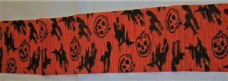 3 VINTAGE 1950 ' s HALLOWEEN Crepe Paper Party Streamer Decoration WITCH,  CAT,  BAT 5