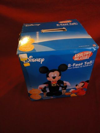 8 Feet Mickey Mouse Halloween airblown inflatable vampire lighted disney 6