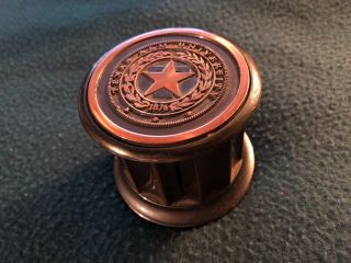 Texas A&m University Bronze/brass Desk Top Stamp Roll Dispenser