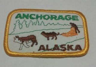 Anchorage Alaska Ak Dog Sled Race Patch Badge