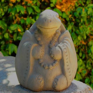 Small Meditating Turtle Stone Garden Zen Buddha Statue Figure Decor Accent (a)