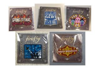 Set Of 5 Firefly Cargo Crate Loot Crate Themed Pins