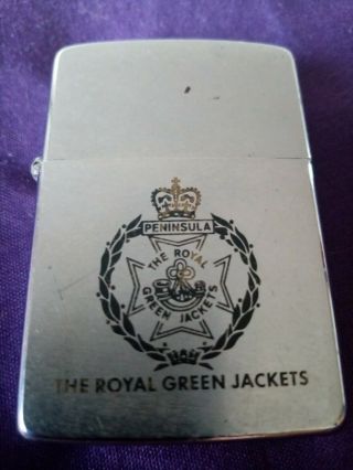 1989 The Royal Green Jackets Zippo Fully