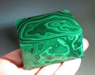 2.  05 " Large Hand Carved Malachite Jewelry Box Lapidary Carving Gift 6934