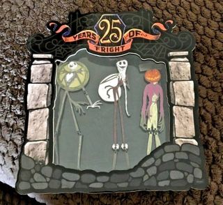 Wdw Disney Parks Nightmare Before Christmas 25 Years Of Fright 3 Pin Set Le1500