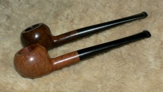 2 X Unsmoked Old Stock.  Quality Aged French Briar Tobacco Pipes.