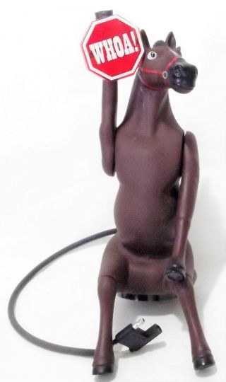 " Whoa Horsey " Trailer Hitch Ball Mounted Horse Figure Gag Novelty Hitchcritters